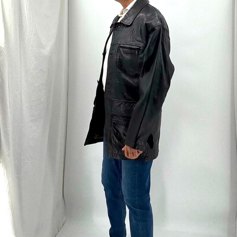 Vintage 90’s Danier Canada Genuine Leather  Thinsulate Bomber Jacket Coat - Picture 7 of 15